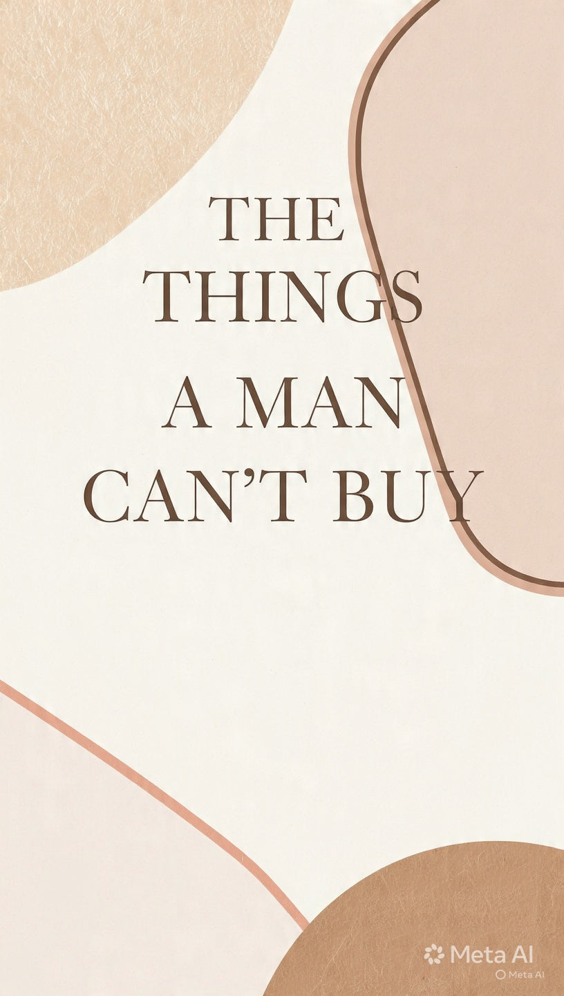 THE THINGS A MAN CAN’T BUY